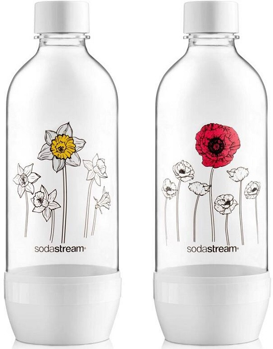 Láhev SodaStream DUO PACK KVĚTINY / 2x 1 l / bílá Varianta: ivi1