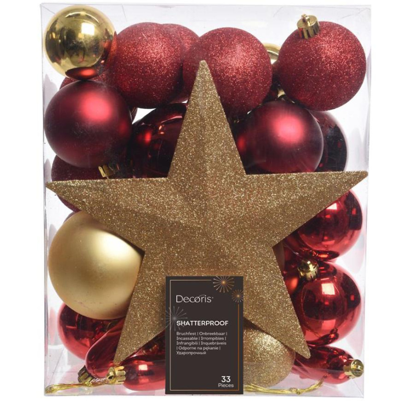 Set 33 ozdob na stromeček 023323