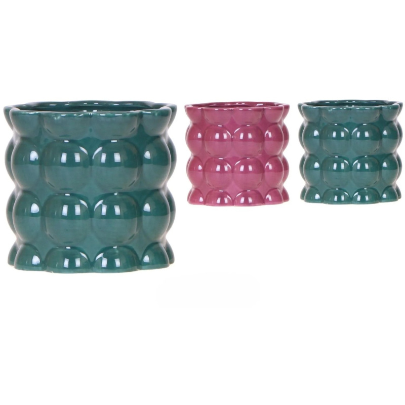 Royal Lemkes Keramický obal na květináč "Cotton", různé barvy, pr. 9 cm