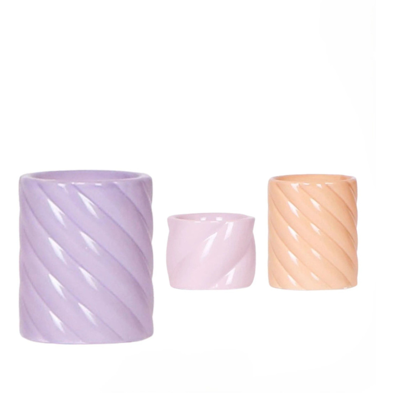 Royal Lemkes Keramický obal na květináč "Candy Pot", různé druhy, pr. 6 cm, 1 ks