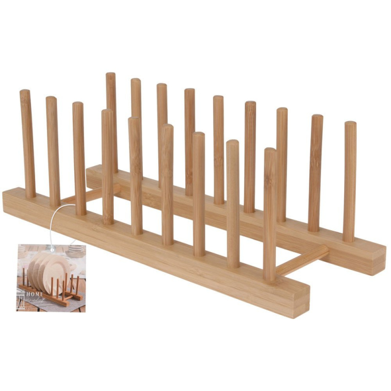 Home Styling Collection Stojan na talíř, organizátor, 100% bambus HZ1101470 béžová
