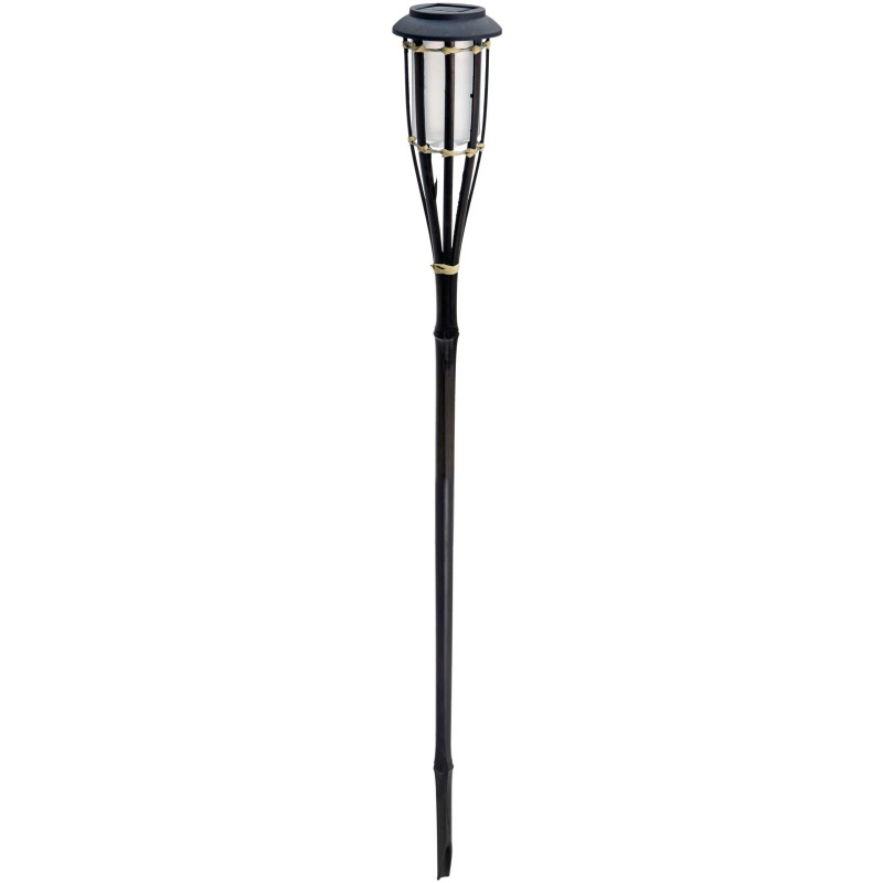 ProGarden Bambusové solární osvětlení, 65 cm černá
