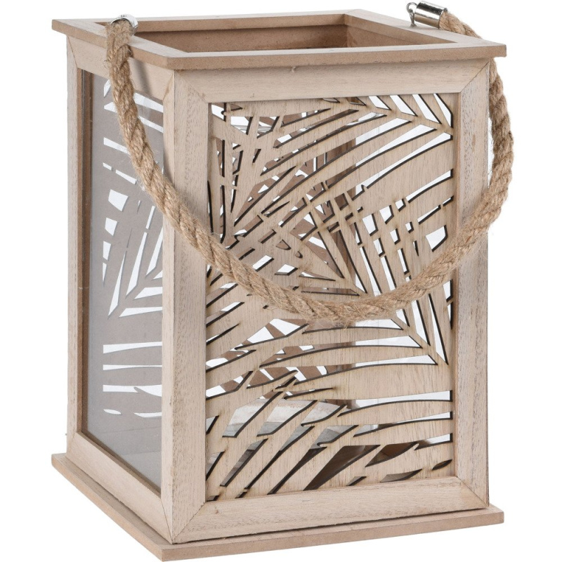 Home Styling Collection Lucerna LEAF DESIGN - na svíčku, 18x26 cm NB1400590 hnědá