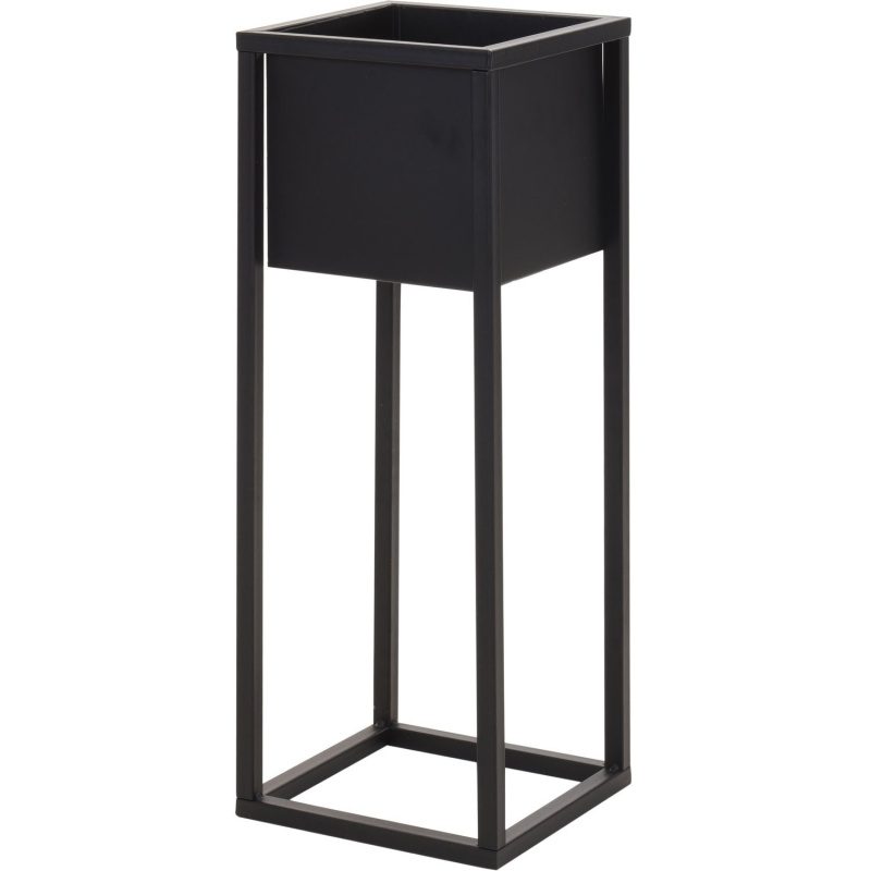 Home Styling Collection H&S Collection Květináč na stojanu kovový černý 60 cm černá
