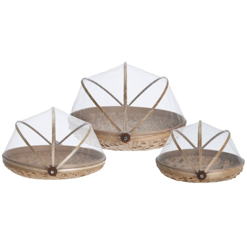 EH Excellent Houseware Koš na chléb z bambusu, praktická kuchyňská nádoba na potraviny, J11400070 hnědá
