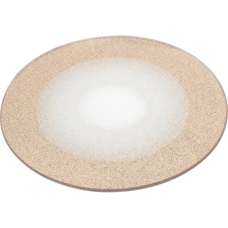 Home Styling Collection Dekorační brokátový talíř, 20 cm, zlatý zlatá
