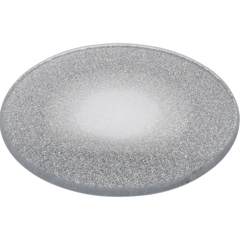 Home Styling Collection Dekorační brokátový talíř, 20 cm, stříbrný, skleněný stříbrná