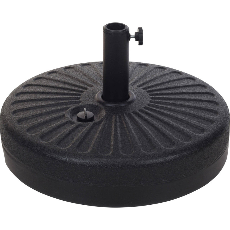 Ambiance Stojan na slunečník, Ø 51 cm, 22 l, černý černá