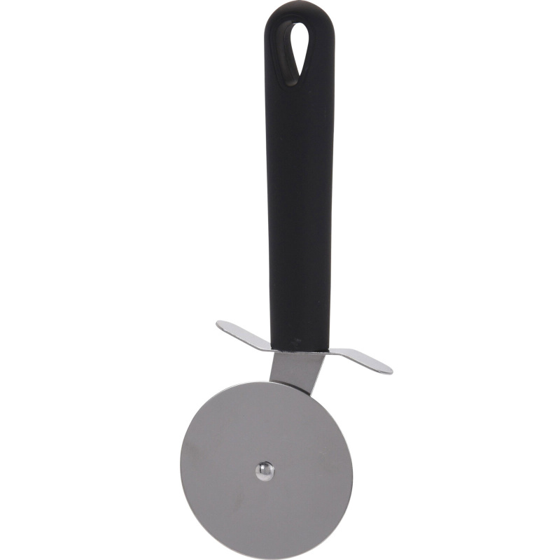 EH Excellent Houseware Kráječ na pizzu v černé barvě, nerezová ocel, 24,5 cm černá