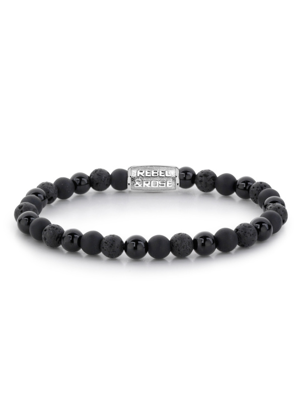 Rebel & Rose RR-60033-S-S Black Rocks
