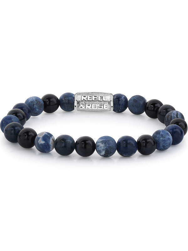 Rebel & Rose RR-80045-S-L Mens náramek - Blue Rocks
