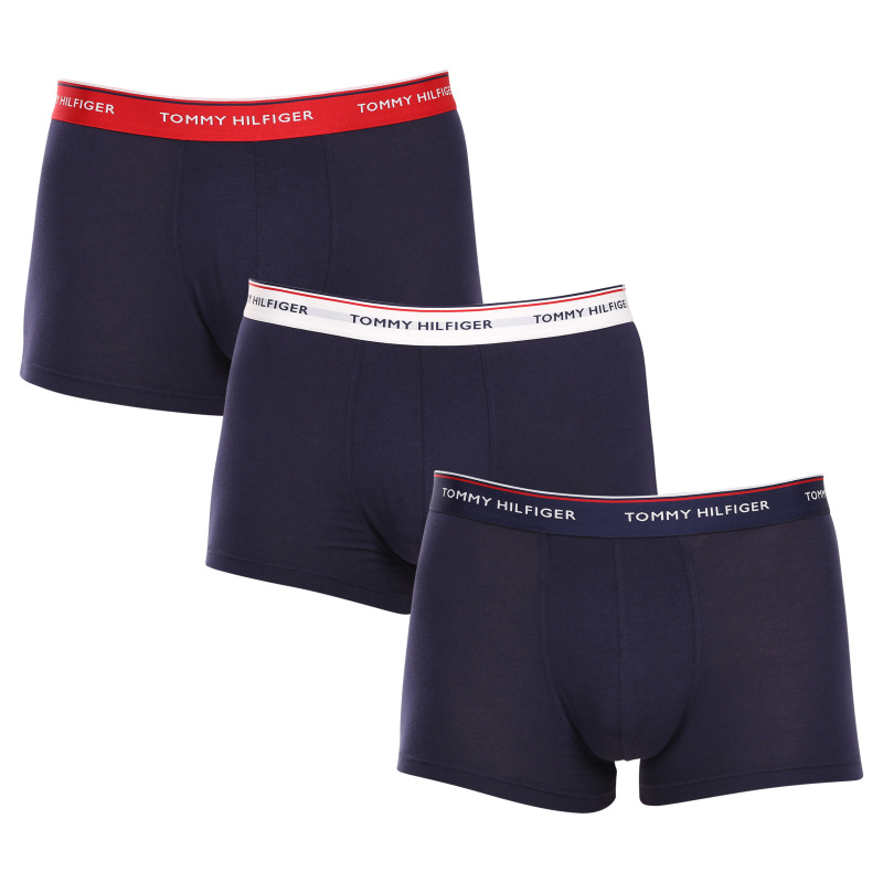 3PACK pánské boxerky Tommy Hilfiger tmavě modré (1U87903842 904) M, trenky / trenýrky
