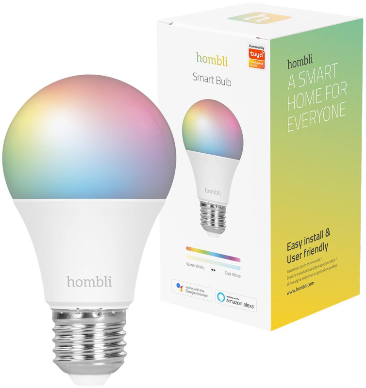 Chytrá žárovka Hombli HBEB-0224 Smart Bulb 9W RGB & CCT (E27) / 9 W / 800 lumenů Varianta: ivi4