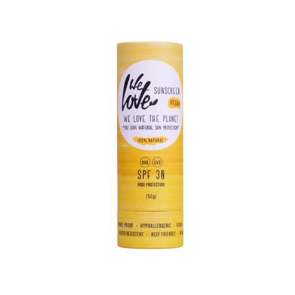 We Love The Planet Přírodní opalovací krém v tyčince SPF 30, 50 g