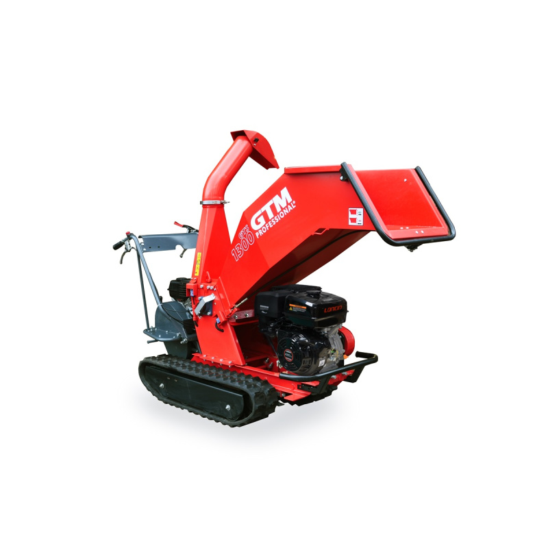 GTM Professional GTM GTS 1300 RG - benzinový drtič dřeva s pásovým pojezdem