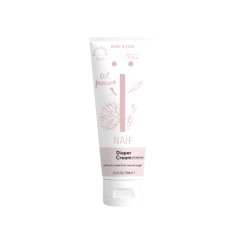 Naif Baby & Kids Zinc Cream krém proti opruzeninám pro děti od narození bez parfemace 75 ml
