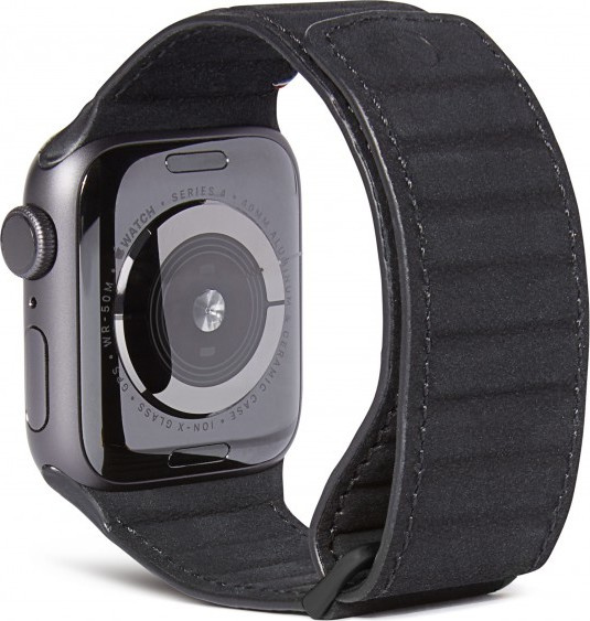 Decoded Kožený řemínek pro Apple Watch 38mm / 40mm / 41mm / 42mm - Decoded, Traction Black