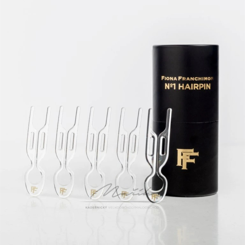 FIONA FRANCHIMON Sada pěti vlasových spon - NO.1 Hairpin - Transparent 5