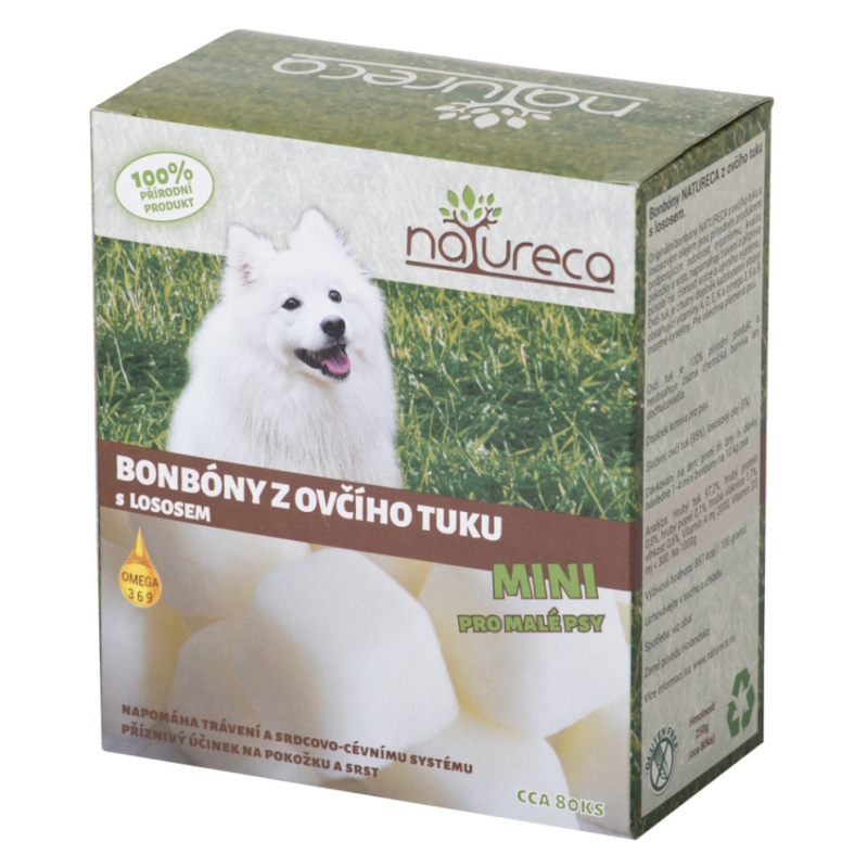 Pochoutka Bonbóny z ovčího tuku s lososem Mini 250 g