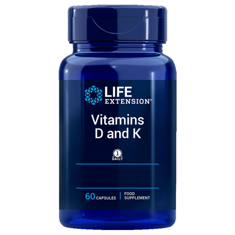 Life Extension Vitamins D and K 60 kapslí