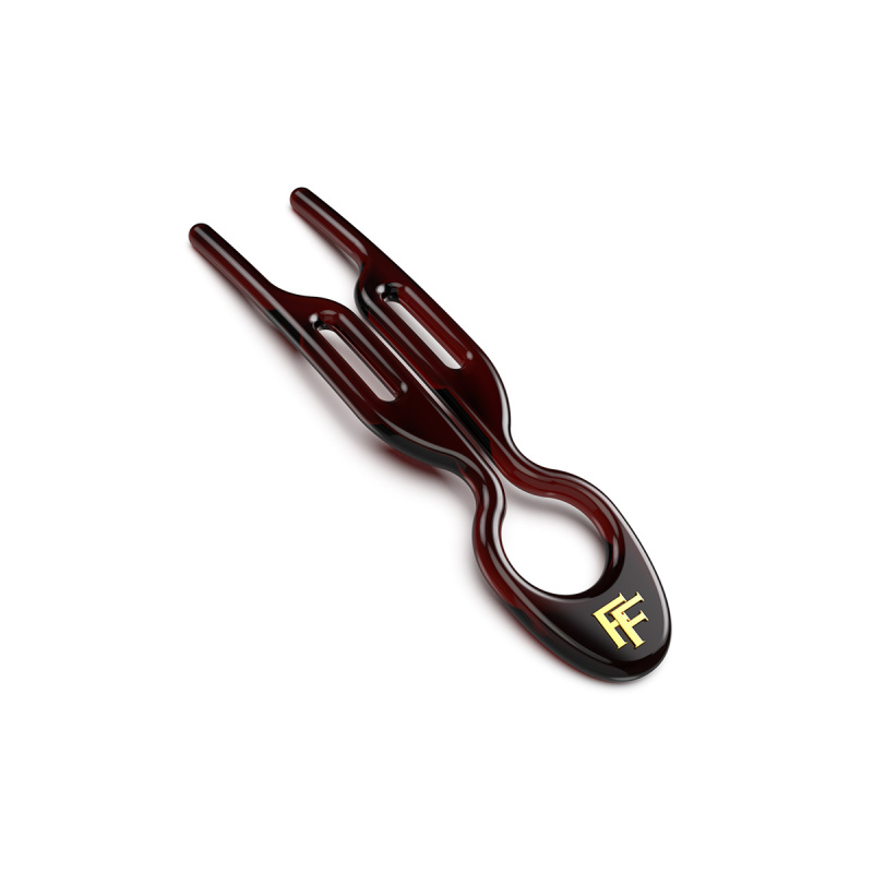 FIONA FRANCHIMON Sada tří vlasových spon - NO.1 Hairpin - Brown