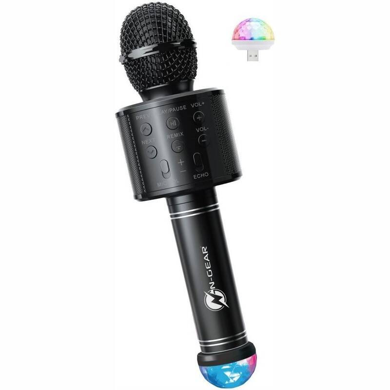 Karaoke mikrofon N-Gear Sing Mic S20L / Bluetooth / USB / 5 W / černá Varianta: ivi1