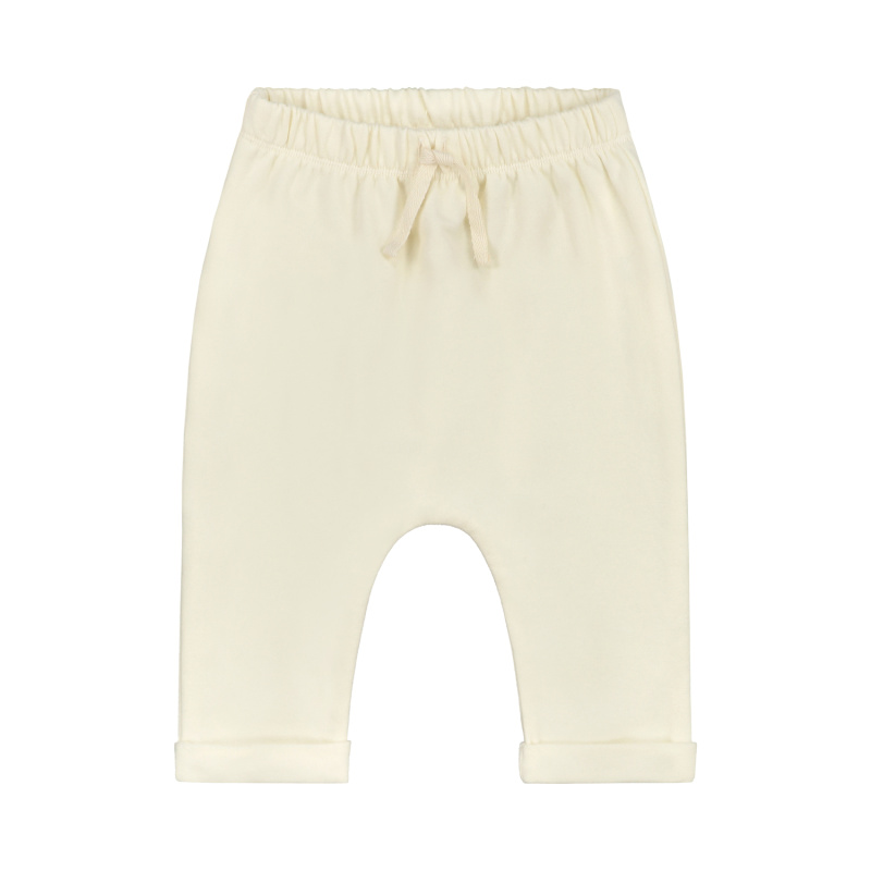 GRAY LABEL Tepláčky pro miminko GOTS / Cream Velikost: 3-6m