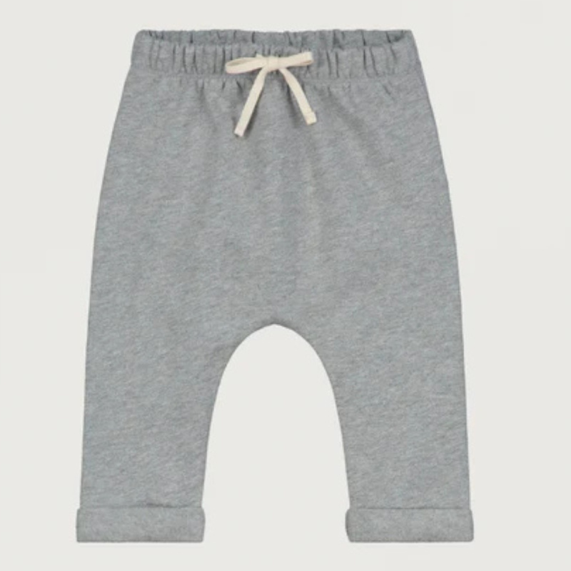 GRAY LABEL Tepláčky pro miminko GOTS -Grey Melange Velikost: 9-12m