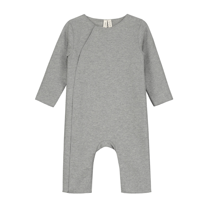 GRAY LABEL Overalek GOTS / Grey Melange Velikost: 3-6m