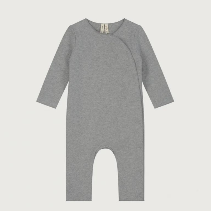 GRAY LABEL Overalek GOTS - Grey Melange Velikost: 3-6m