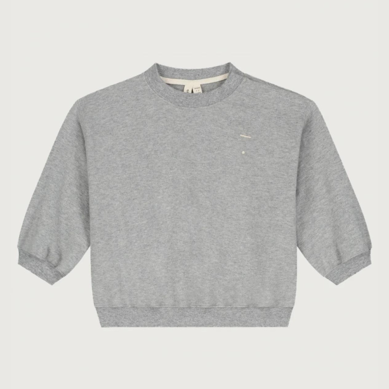 GRAY LABEL Mikina pro miminka GOTS - Grey Melange Velikost: 12-18m