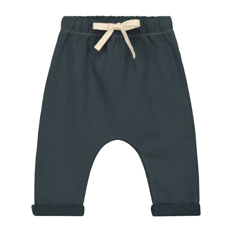 GRAY LABEL Tepláčky pro miminko GOTS / Blue Grey Velikost: 12-18m