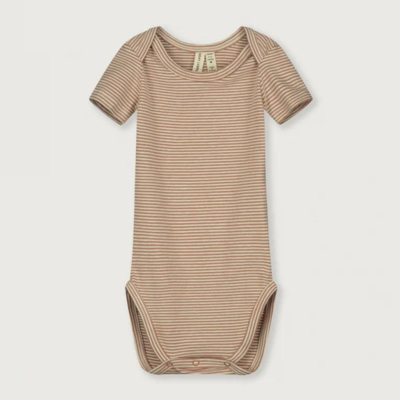 GRAY LABEL Body pro miminka GOTS / Biscuit - Cream Velikost: 12-18m