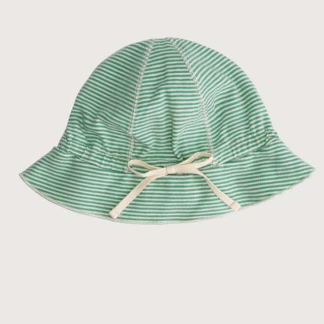 GRAY LABEL Klobouk GOTS Bright Green - Cream Velikost: 0-1y