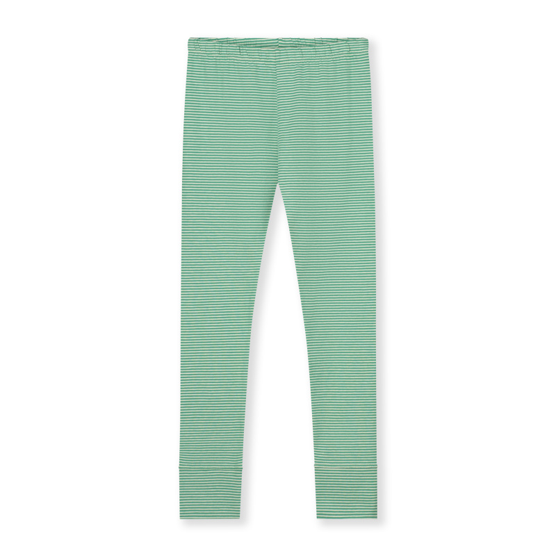 GRAY LABEL Legíny GOTS / Bright Green - Cream Velikost: 2-3y