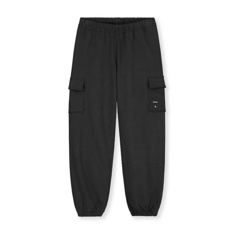 GRAY LABEL Cargo kalhoty GOTS - Nearly Black Velikost: 7-8Y