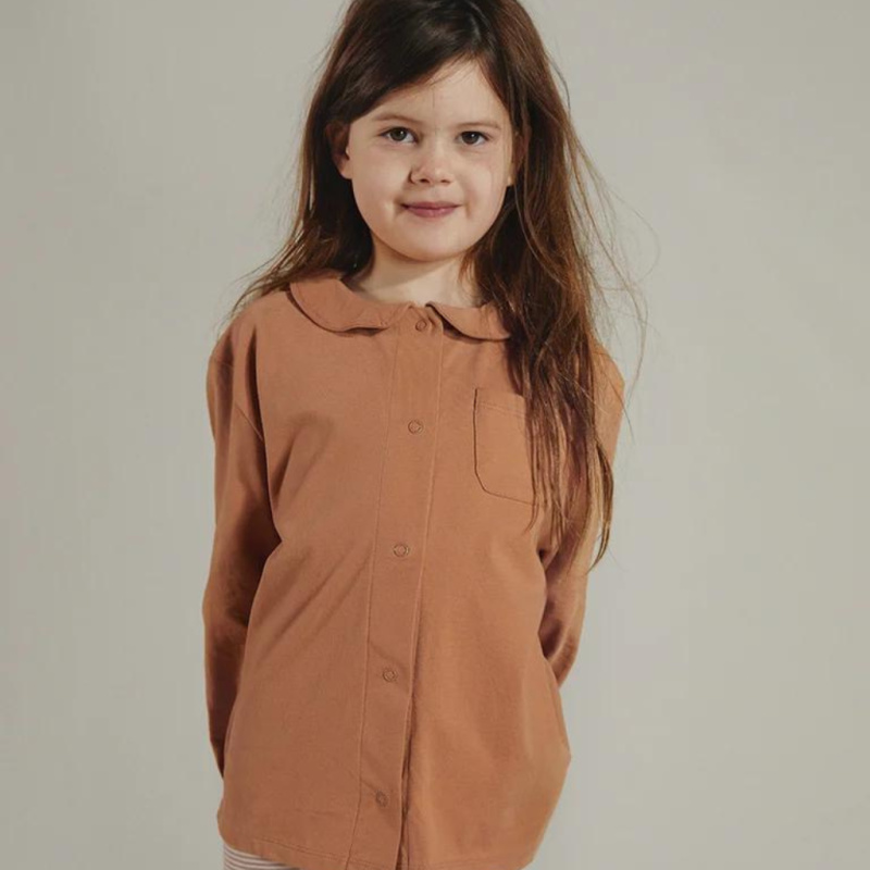 GRAY LABEL Halenka s límečkem GOTS - Biscuit Velikost: 1-2y