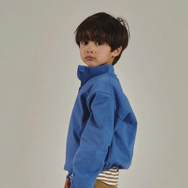 GRAY LABEL Mikina se zipem GOTS - Blue Moon Velikost: 9-10Y