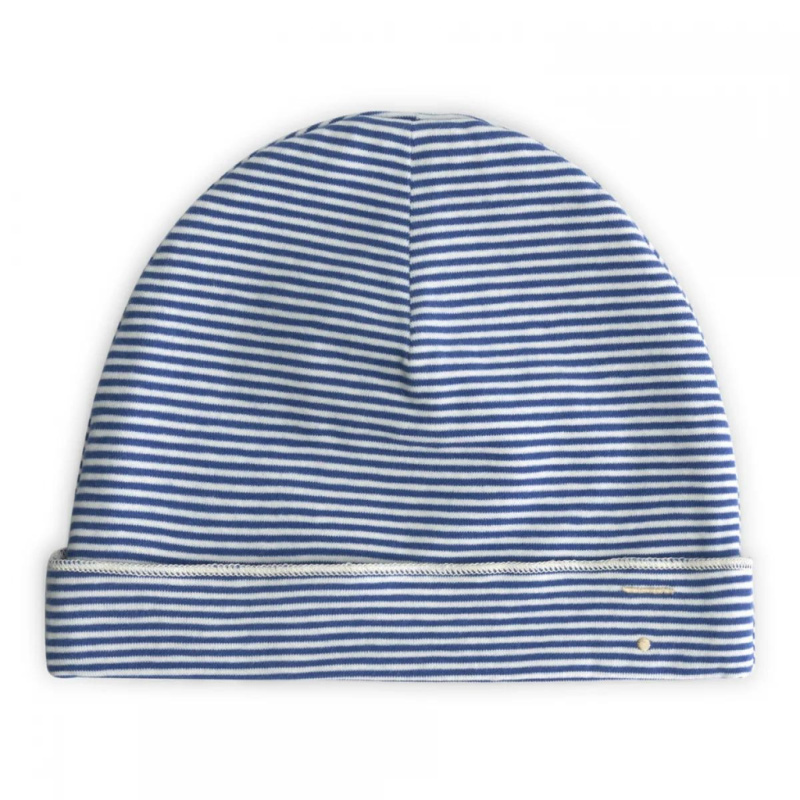 GRAY LABEL Čepička Baby GOTS - Blue Moon - Cream Velikost: NEWBORN