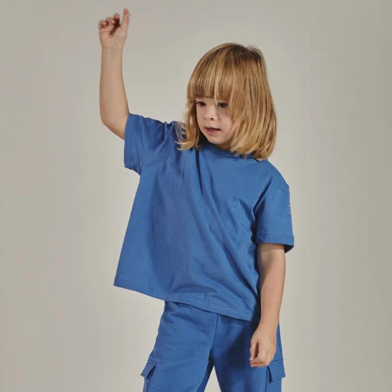 GRAY LABEL Oversized triko GOTS - Blue Moon Velikost: 7-8Y