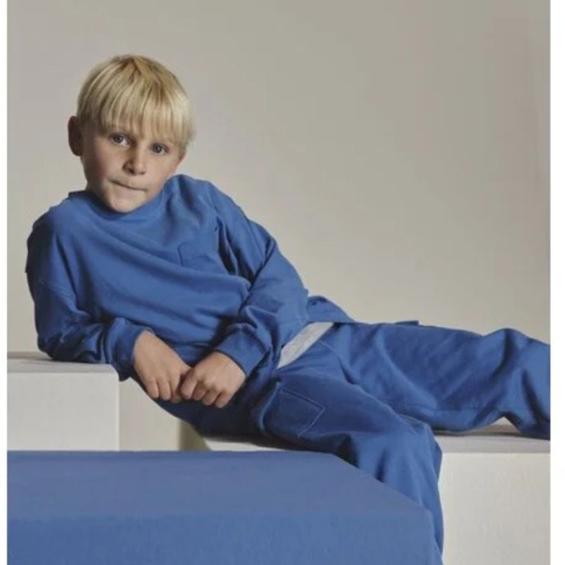 GRAY LABEL Oversized Triko L/S GOTS - Blue Moon Velikost: 9-10Y