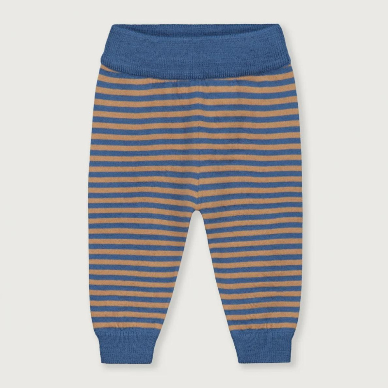 GRAY LABEL Pletené kalhoty pro miminka RWS - Blue Moon - Biscuit Velikost: 6-12m
