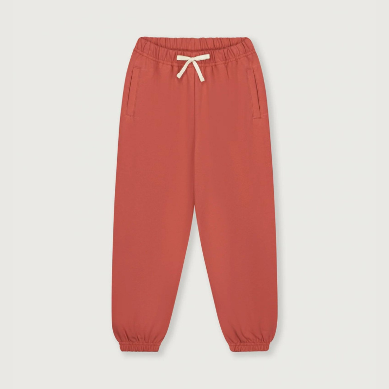 GRAY LABEL Tepláky GOTS - Poppy Red Velikost: 7-8Y