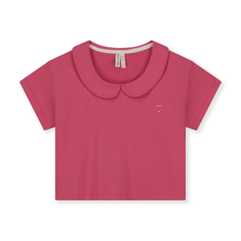 GRAY LABEL Triko s límcem Boxy GOTS - Cherry Velikost: 3-4y