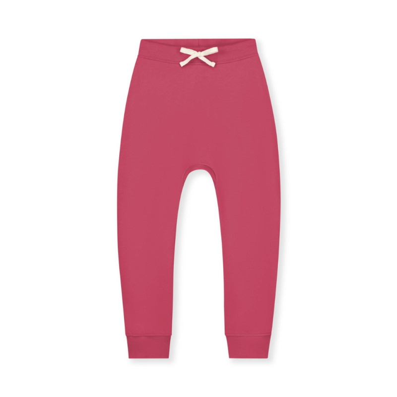 GRAY LABEL Tepláky Baggy GOTS - Cherry Velikost: 9-10Y