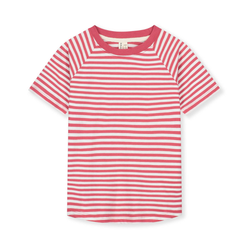 GRAY LABEL Oversize triko GOTS - Cherry - Off white Velikost: 9-10Y