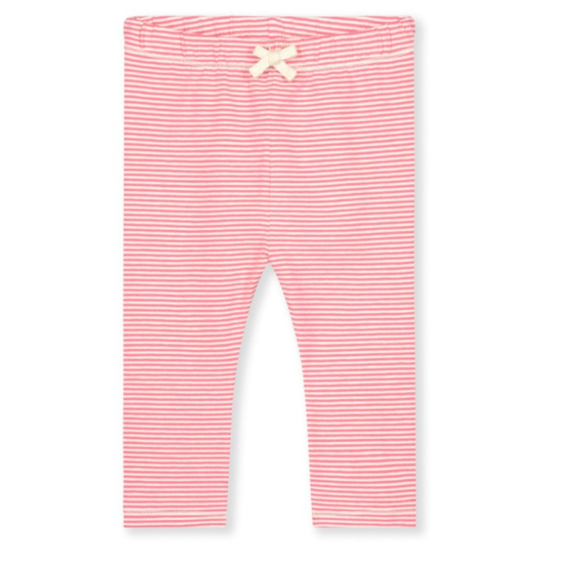 GRAY LABEL Legíny pro miminko GOTS Cherry - Cream Velikost: 9-12m