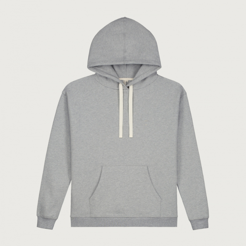 GRAY LABEL Mikina s kapucí Adult GOTS - Grey Melange Velikost: XL