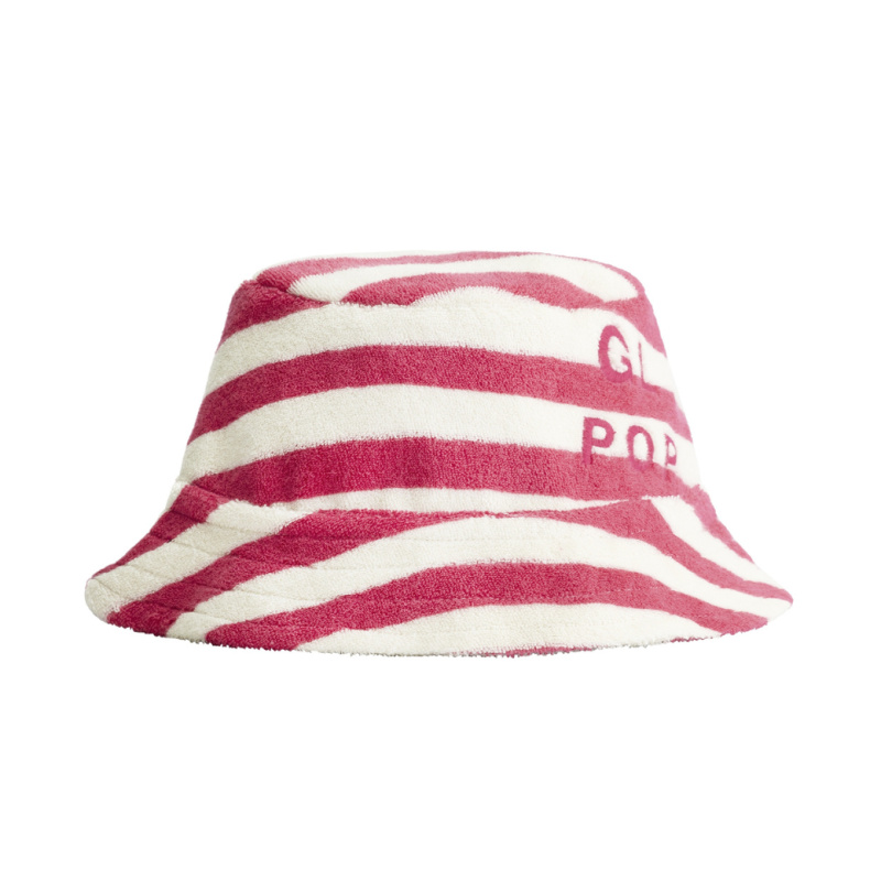 GRAY LABEL Klobouk POP Terry GOTS - Cherry - Cream Velikost: 4-12y