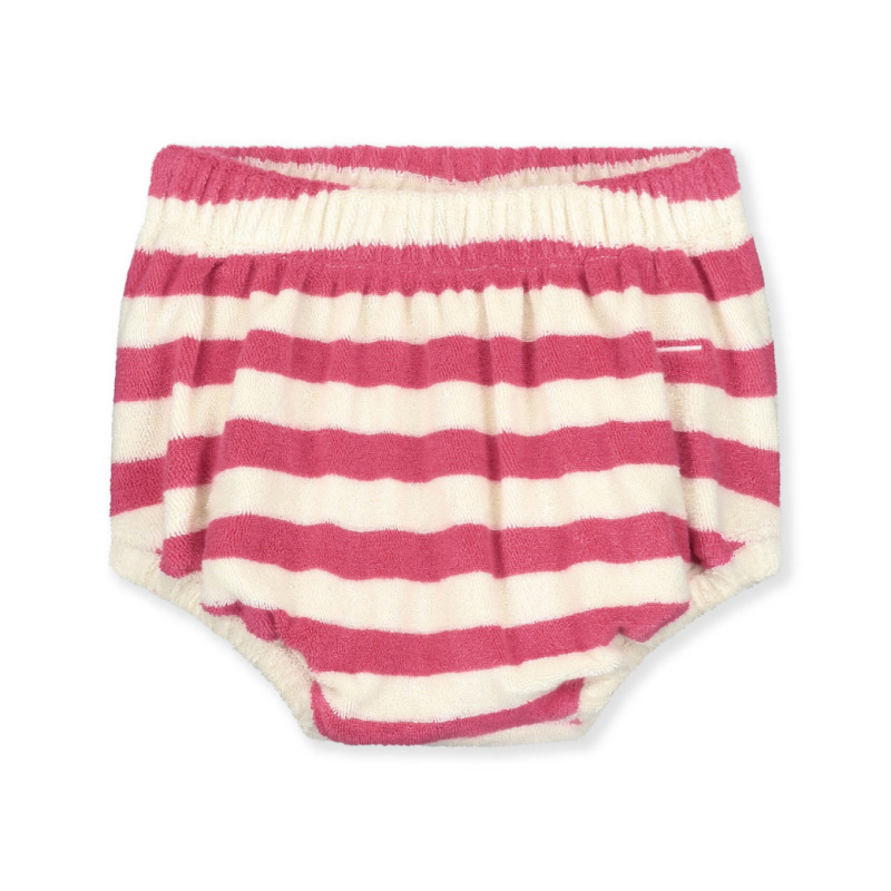 GRAY LABEL Dětské kalhotky Bloomer GOTS - POP Terry Cherry - Cream Velikost: 0-3m